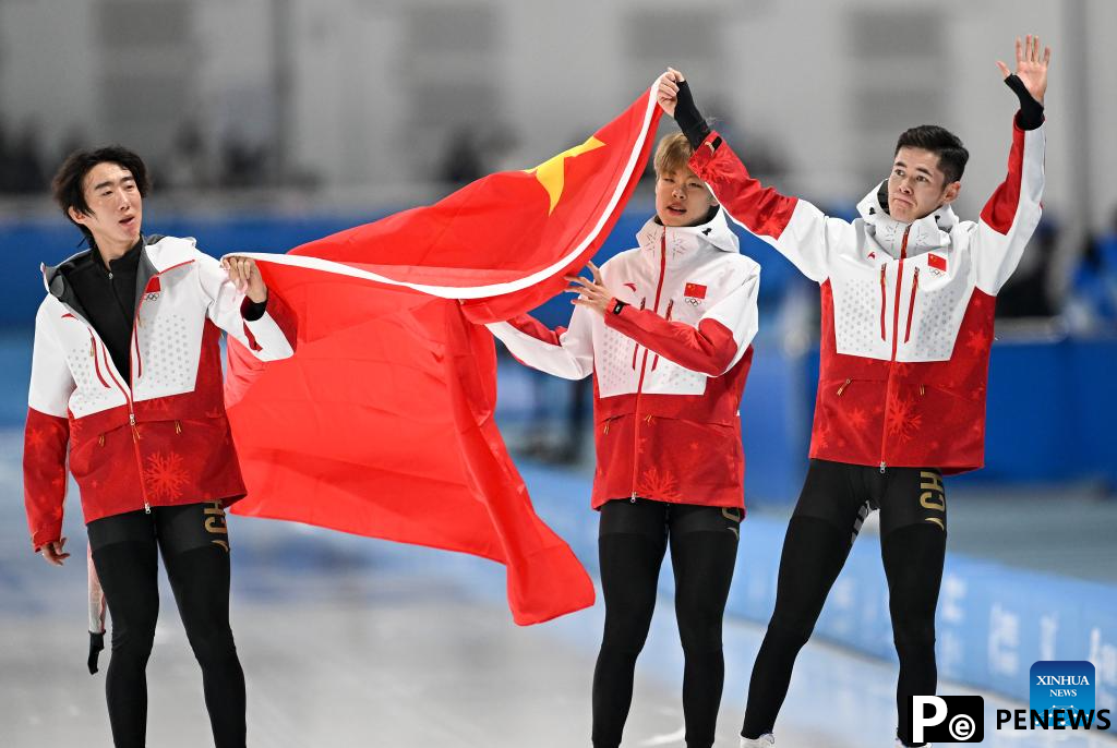Ning, Han become triple winners as China racks up 11 speed skating golds at Harbin Winter Asiad