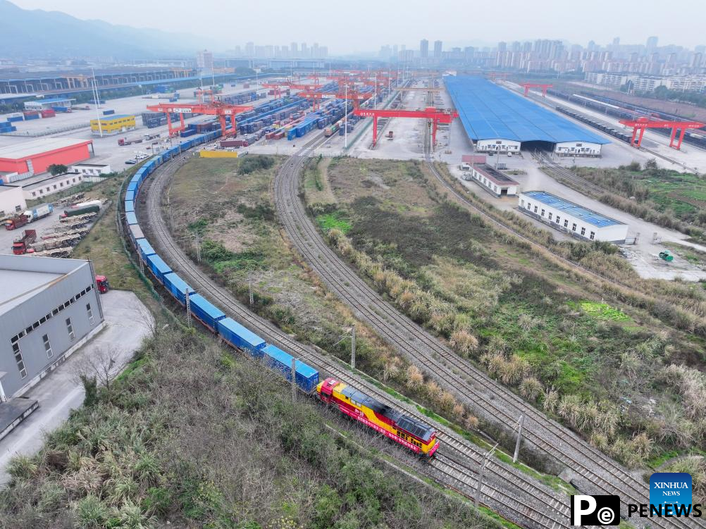 New freight train route links China