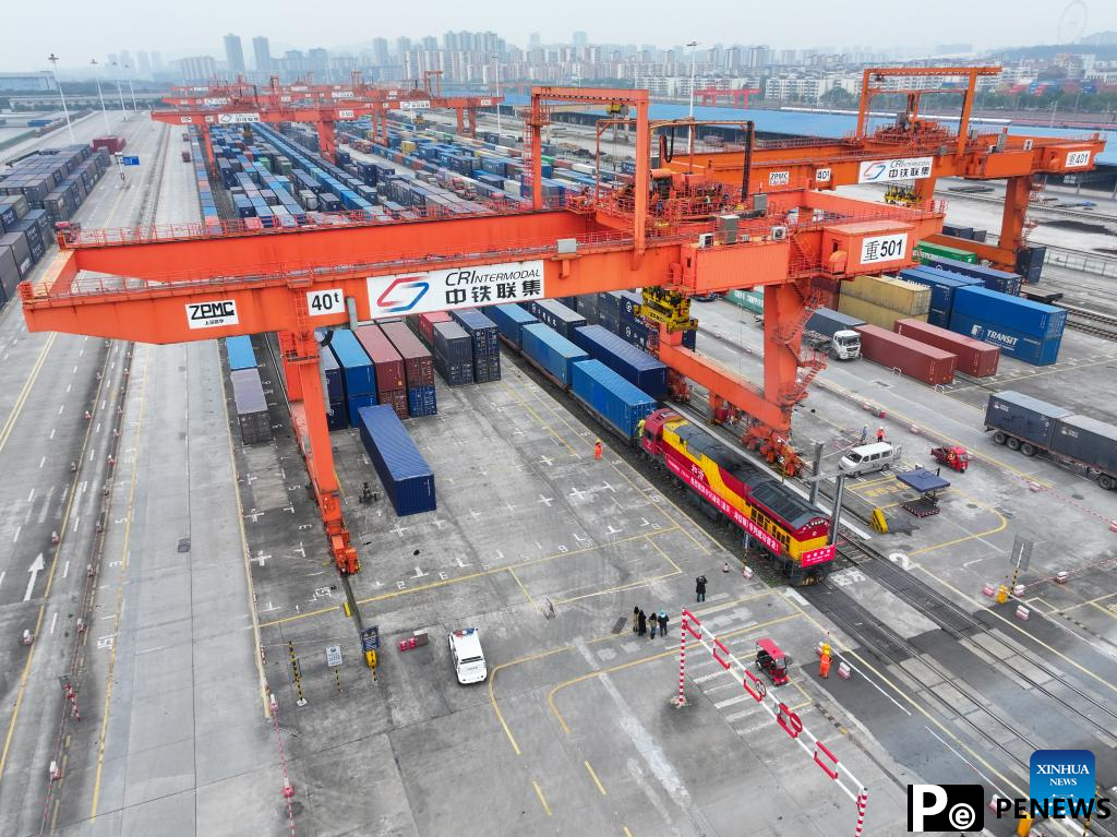 New freight train route links China