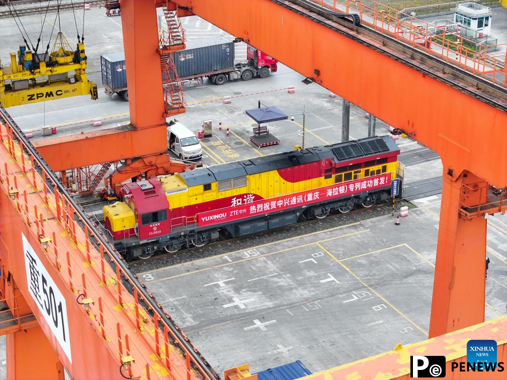 New freight train route links China