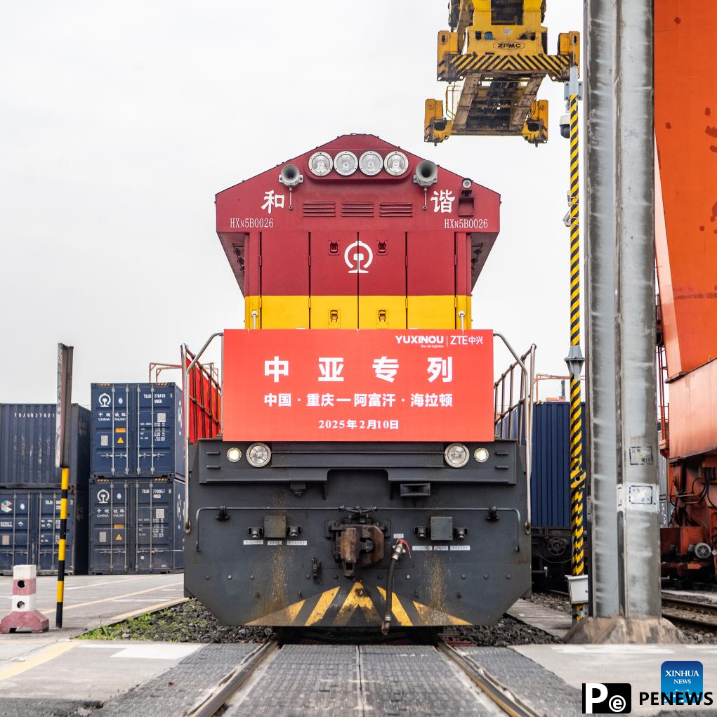 New freight train route links China