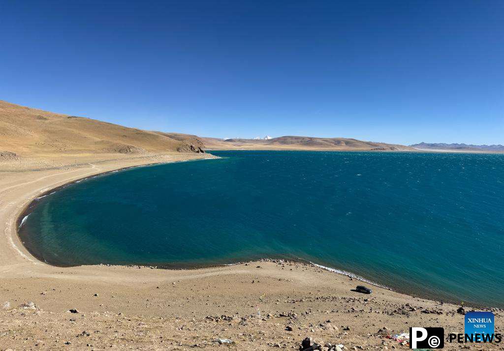 View of Namtso Lake in SW China