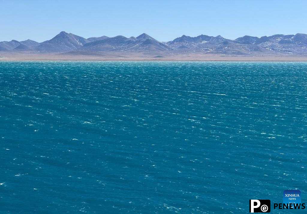 View of Namtso Lake in SW China