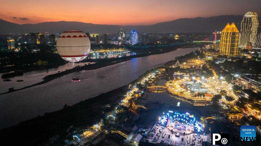 View of Jinghong City in SW China