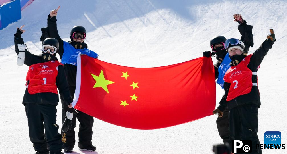 China dominates snowboard Big Air at Harbin Asian Winter Games