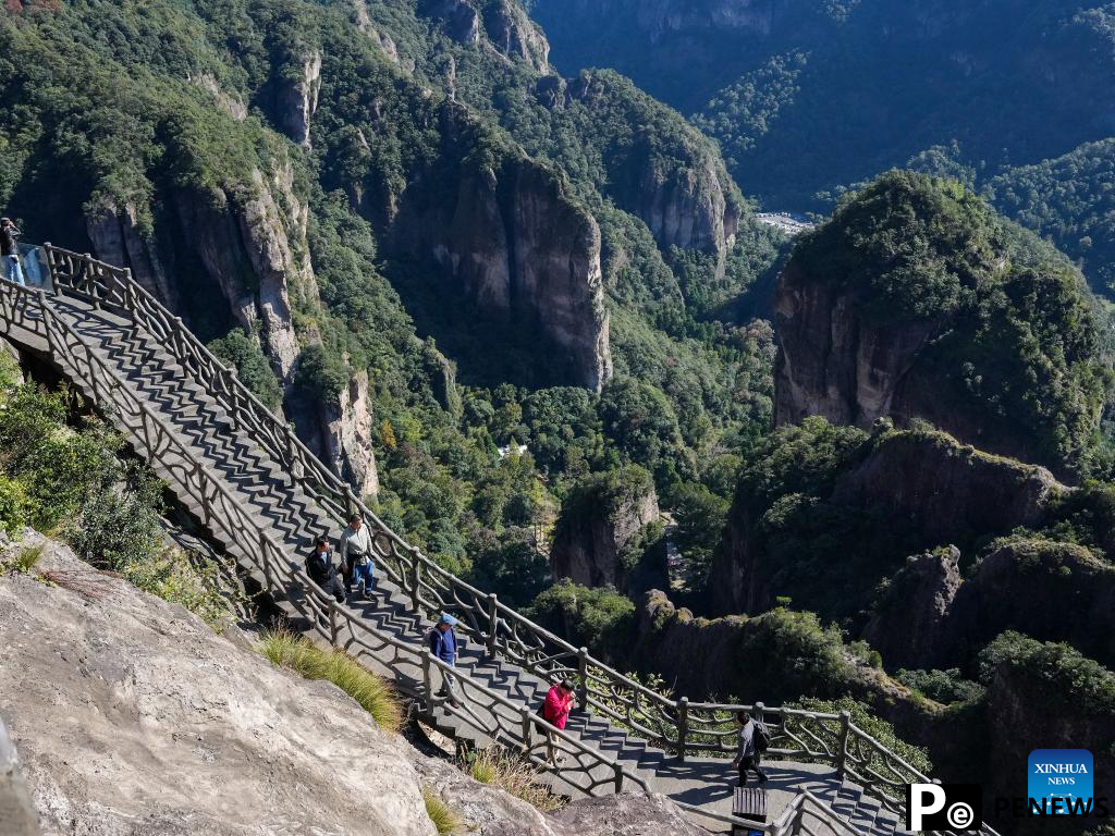 Yandang Mountain in east China attracts millions of visitors