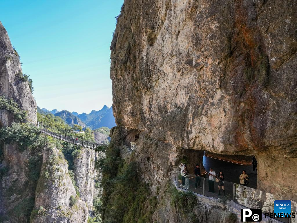 Yandang Mountain in east China attracts millions of visitors