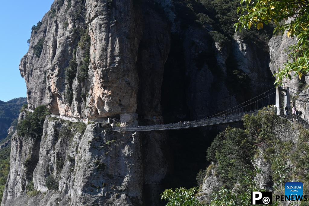 Yandang Mountain in east China attracts millions of visitors