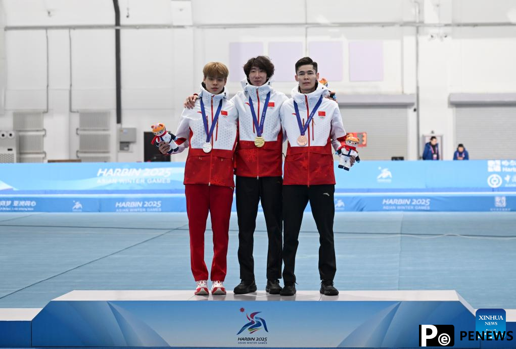China sweeps speed skating men