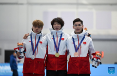 China sweeps speed skating men's 5,000m podium, double joy for Kim at Harbin AWG