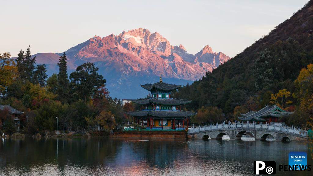Scenery of Yulong Snow Mountain in Lijiang City, China