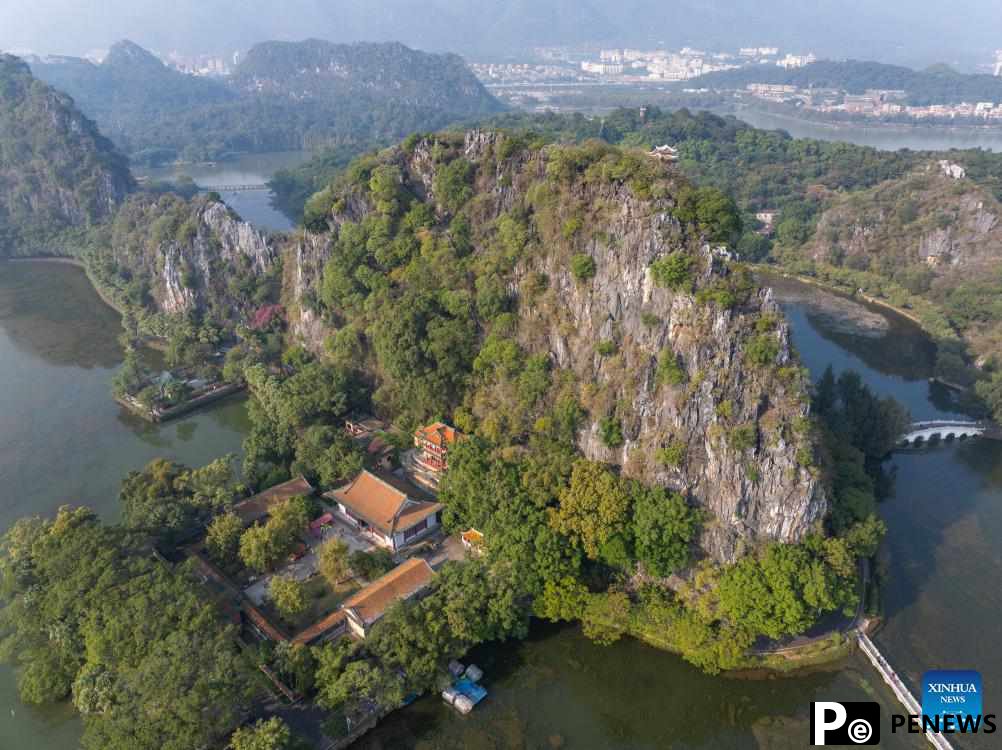 View of Xinghu Scenic Area in China