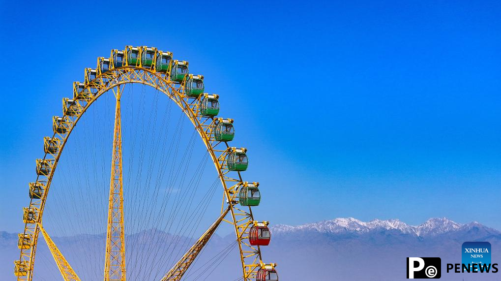 Snow scenery of Helan Mountains in China