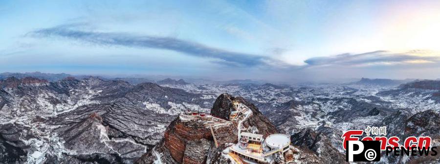 Magnificent snow scenery of Taihang Mountains