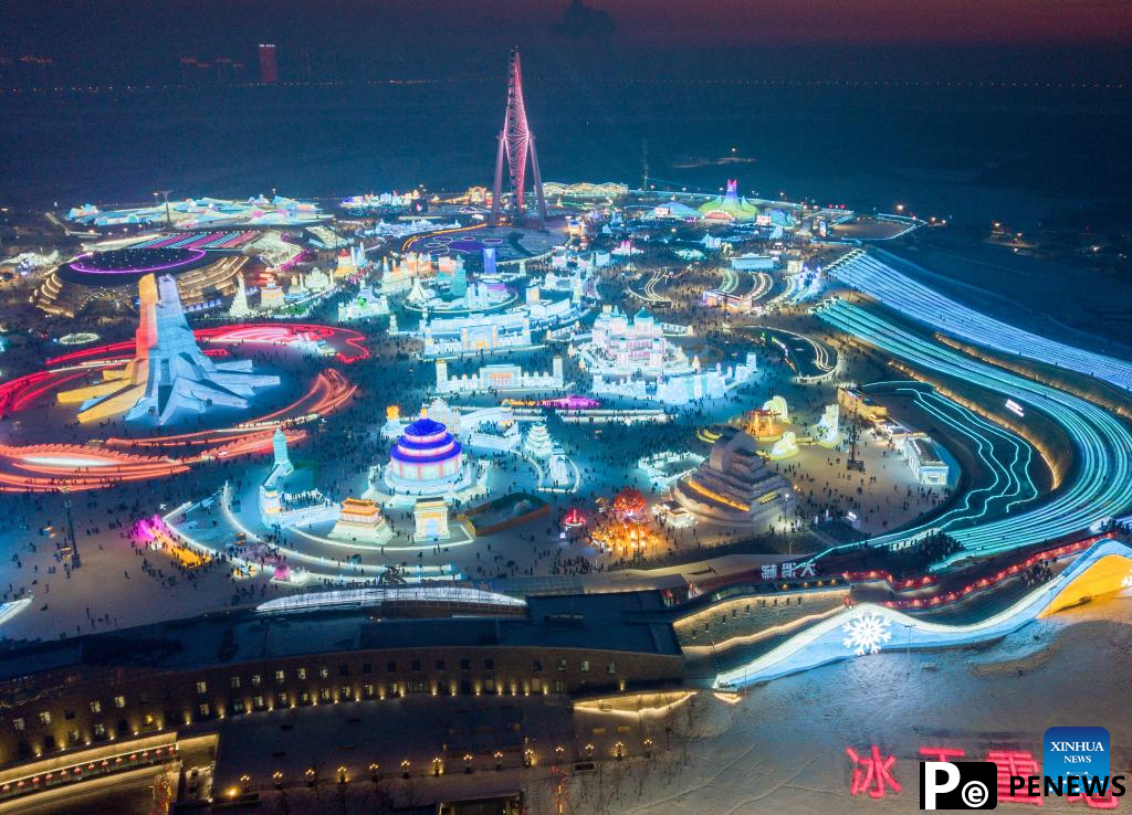 Harbin Ice-Snow World receives over 2 million visitors since it opened