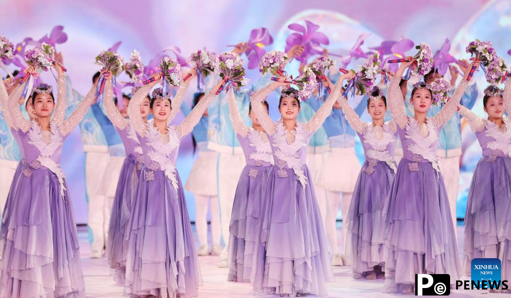 Highlights of opening ceremony of 9th Asian Winter Games