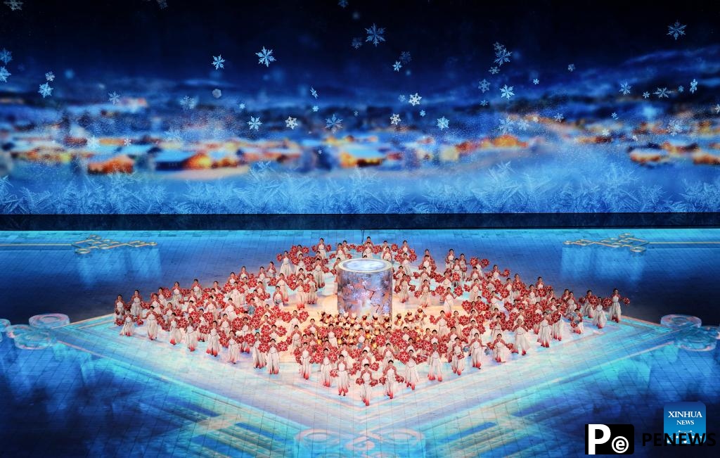 Highlights of opening ceremony of 9th Asian Winter Games