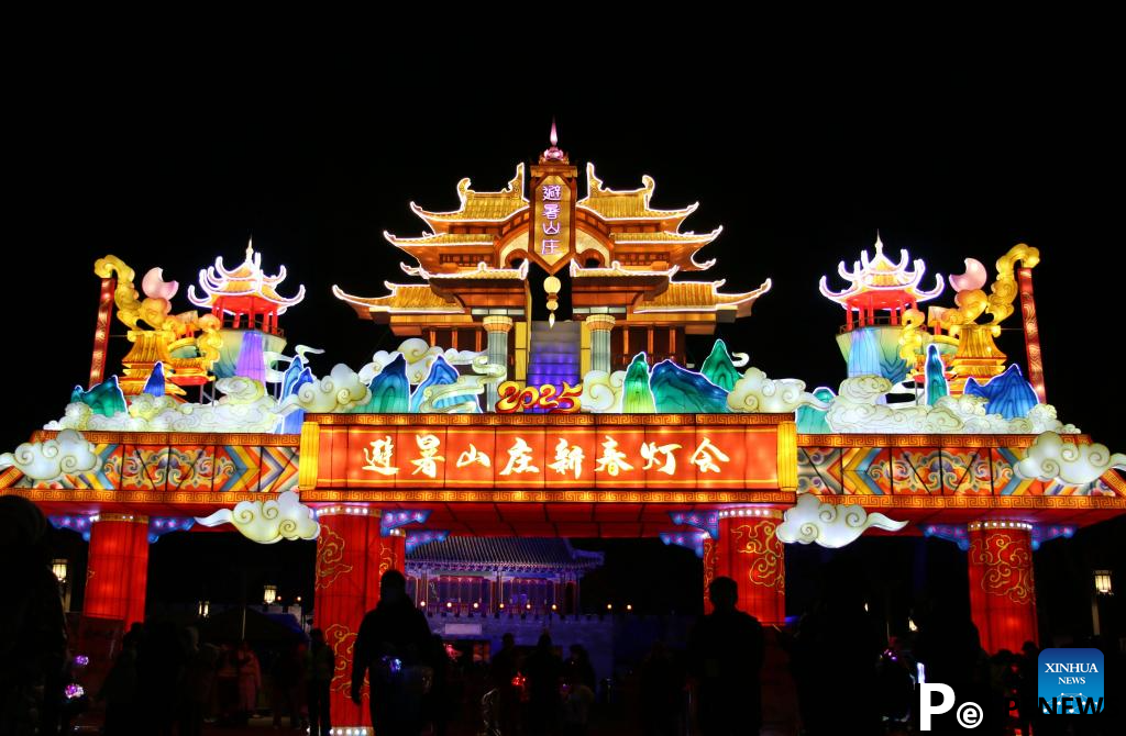 Lanterns, light installations arranged across China for upcoming Spring Festival