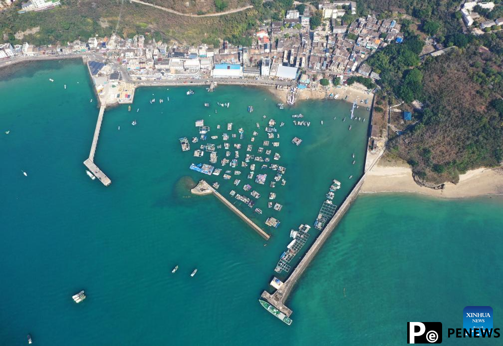 View of Weizhou Island in S China