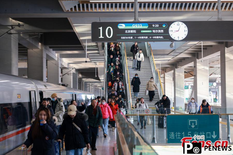 Chinese railways witness travel peak ahead of festival