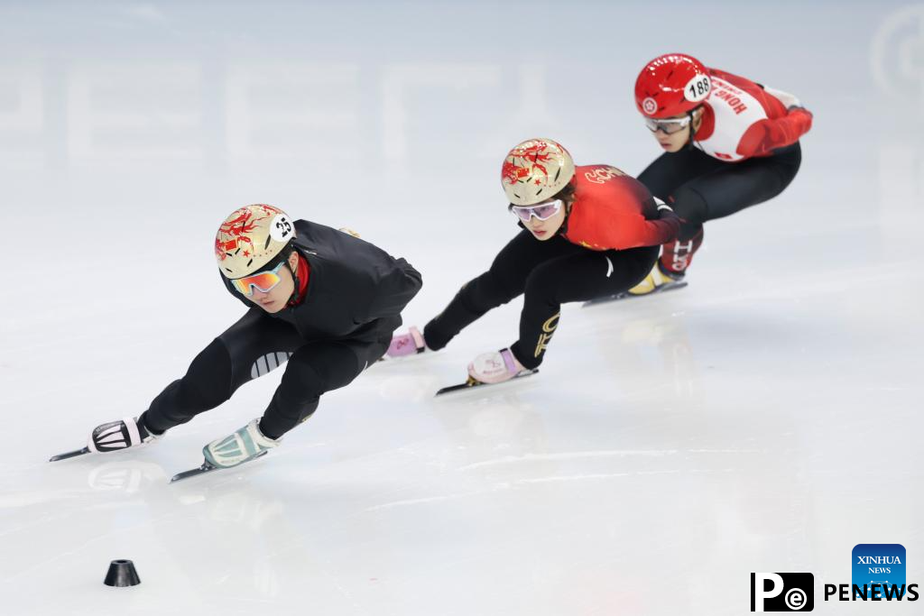 Chinese skaters attend training session ahead of competition at Asian Winter Games