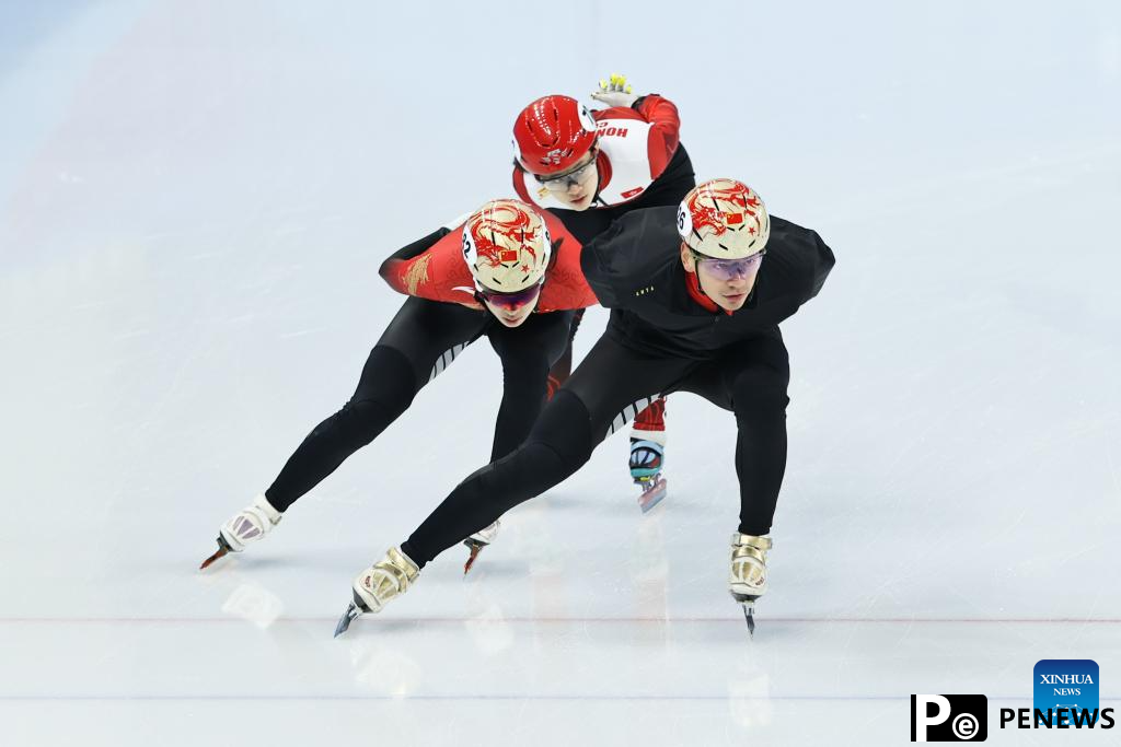 Chinese skaters attend training session ahead of competition at Asian Winter Games