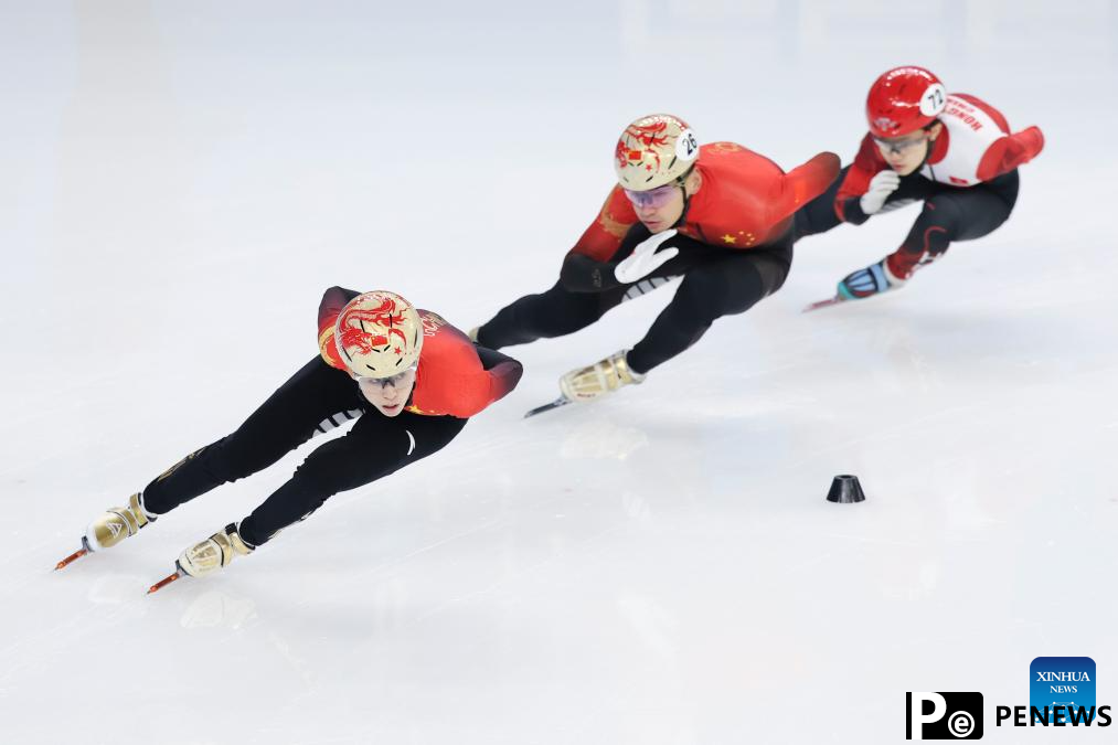 Chinese skaters attend training session ahead of competition at Asian Winter Games