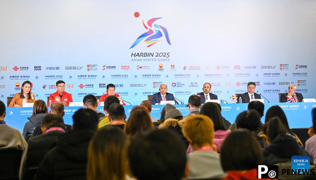 Media briefing held by Olympic Council of Asia, Harbin Asian Winter Games Organizing Committee