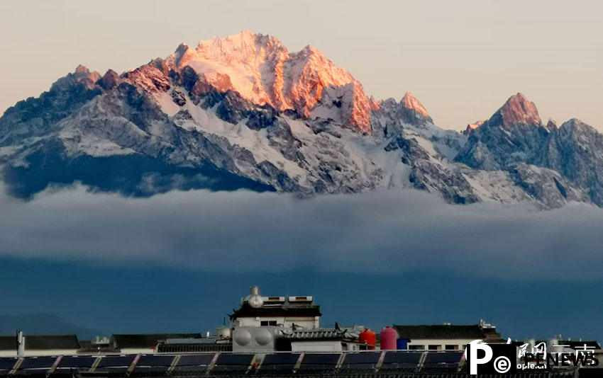 Stunning beauty of Yulong Snow Mountain after snowfall in SW China