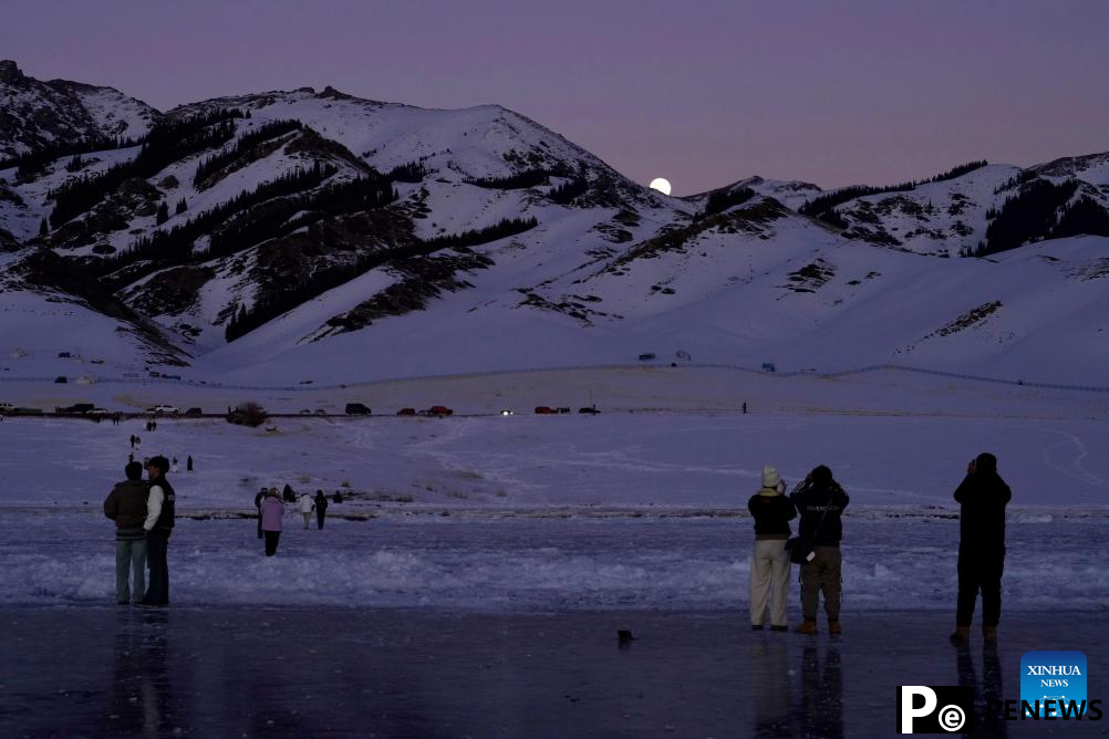 Scenery of Sayram Lake in NW China