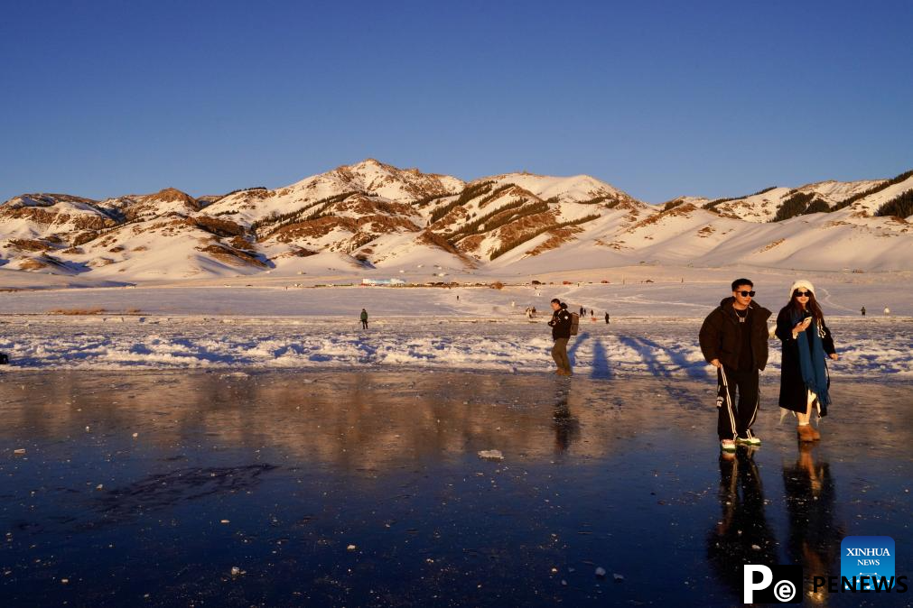 Scenery of Sayram Lake in NW China