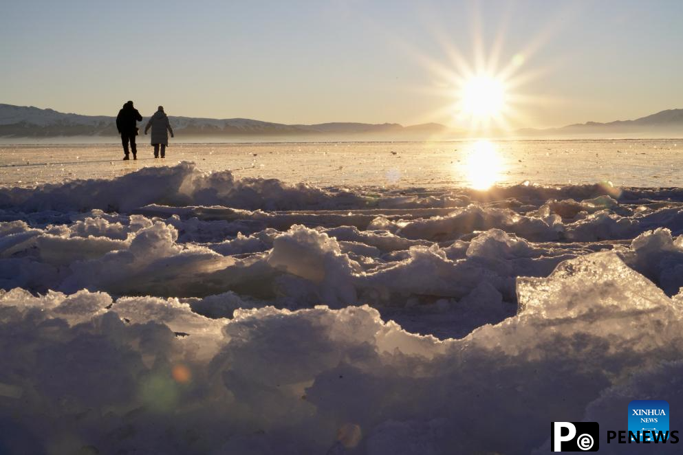 Scenery of Sayram Lake in NW China
