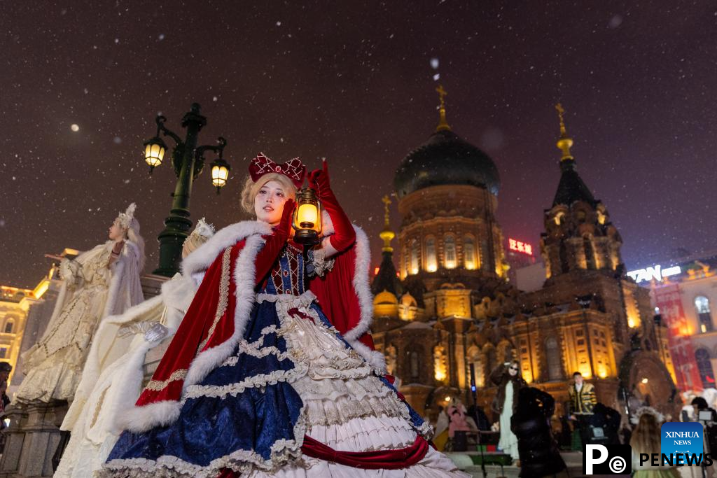 In pics: snow wonders in Harbin, NE China