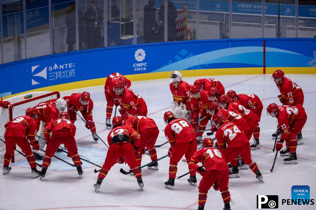 China loses to S. Korea in overtime at Asian Winter Games ice hockey