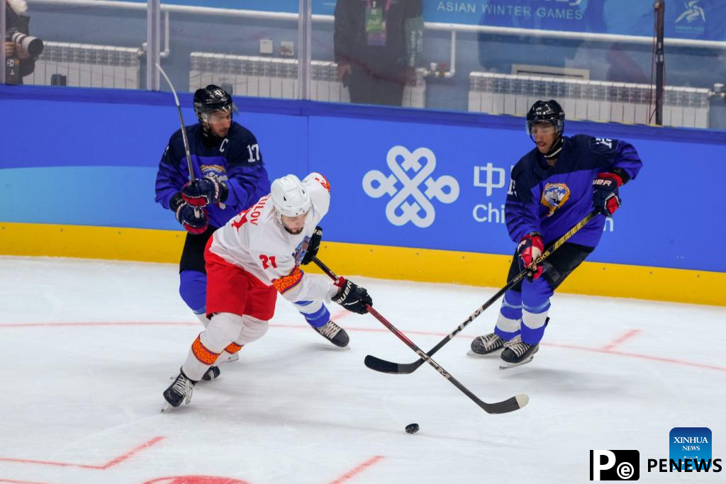In pics: ice hocky group B matches at 2025 Asian Winter Games