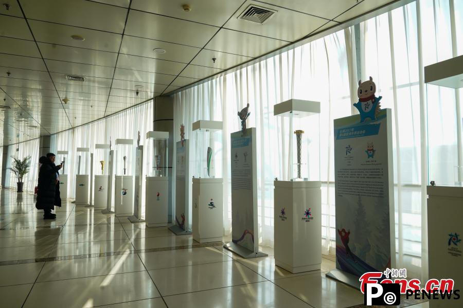 A glimpse of main media center for 9th Asian Winter Games