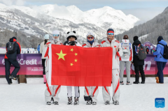country skiing women's 4x7.5km relay at FISU Winter Games