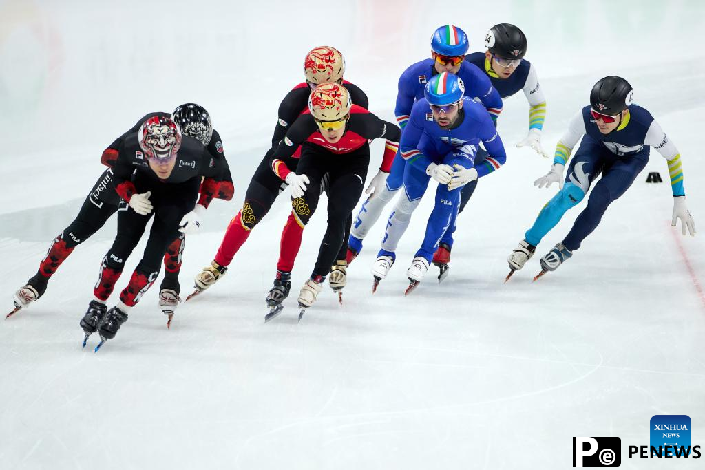China concludes short track speed skating Milan event with 1 gold, 1 bronze