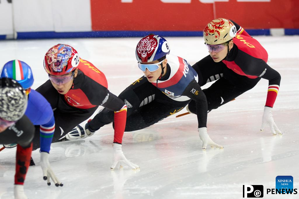 China concludes short track speed skating Milan event with 1 gold, 1 bronze