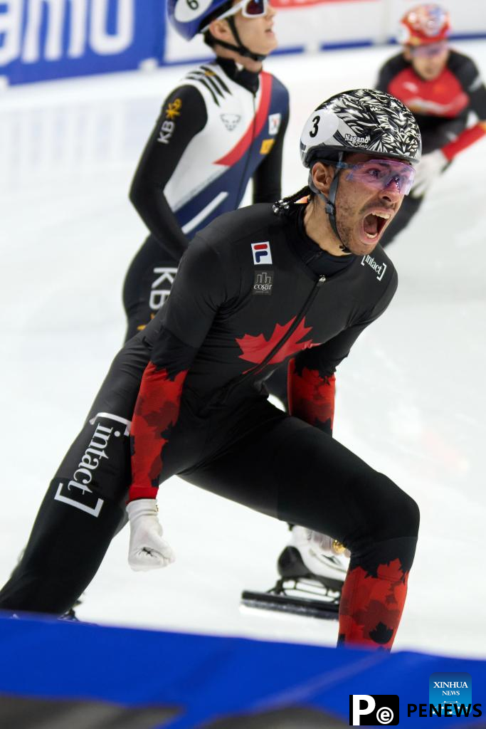 China concludes short track speed skating Milan event with 1 gold, 1 bronze