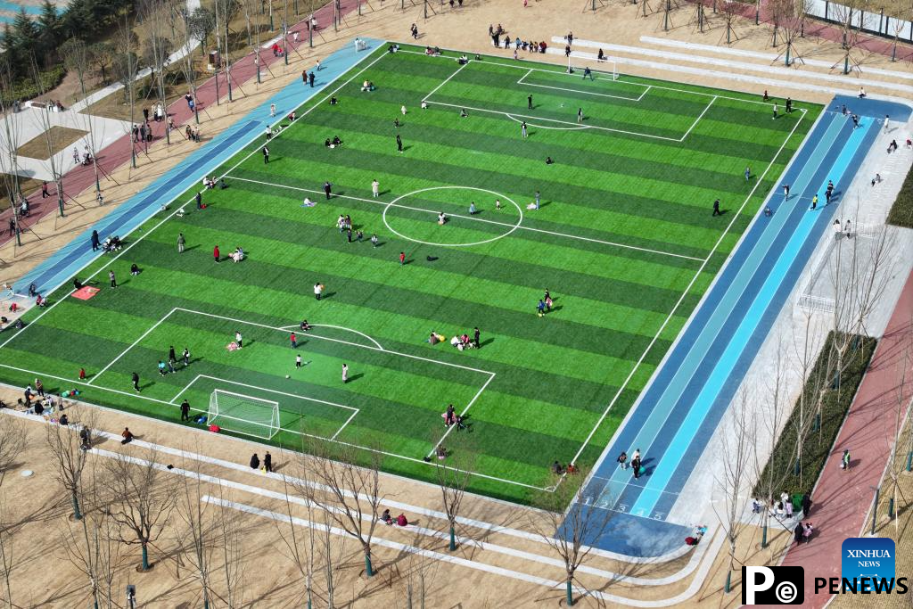 In pics: comprehensive park transformed from railway remains in Xi