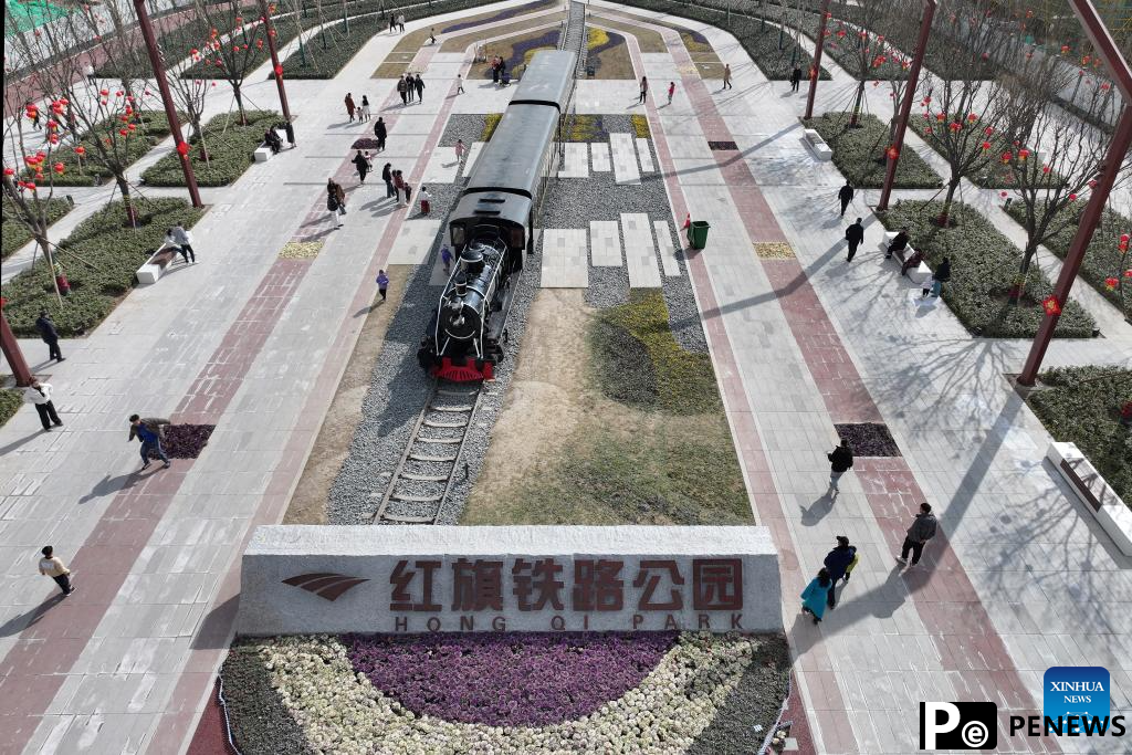 In pics: comprehensive park transformed from railway remains in Xi