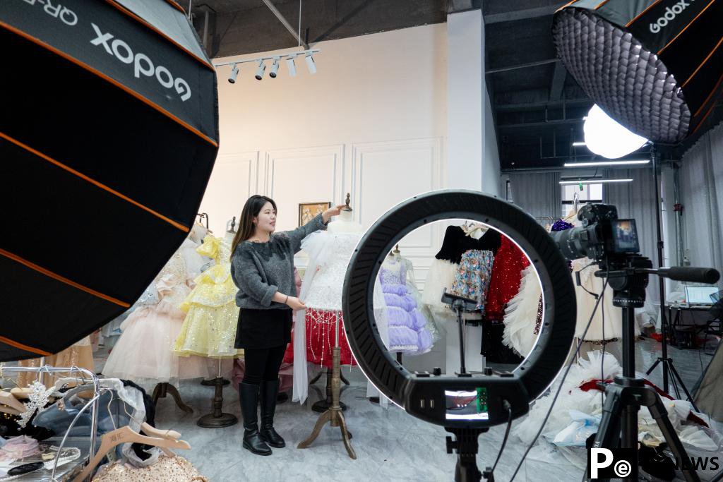 Small township develops big wedding dress industry