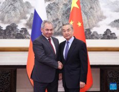 Top Chinese diplomat holds strategic dialogue with Russia's Shoigu in Beijing