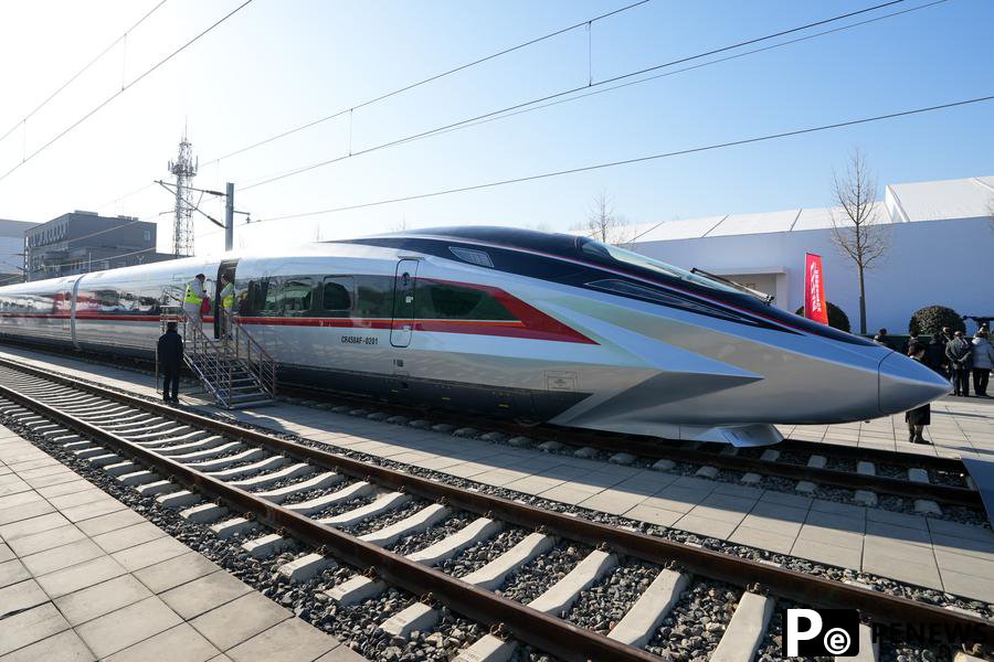 speed train undergoing type tests in Beijing