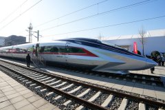 speed train undergoing type tests in Beijing