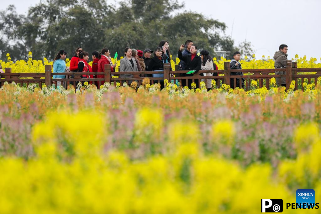People enjoy spring across China
