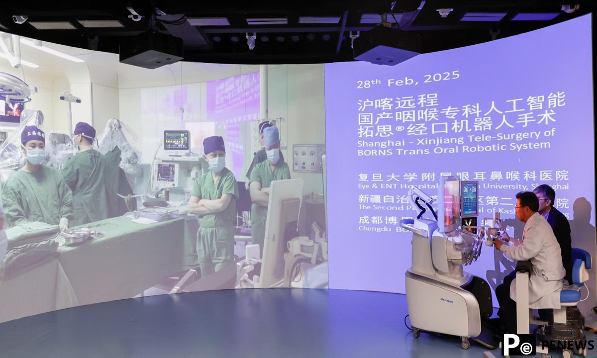 World’s first AI+ robotic remote throat surgery completed in China’s Xinjiang