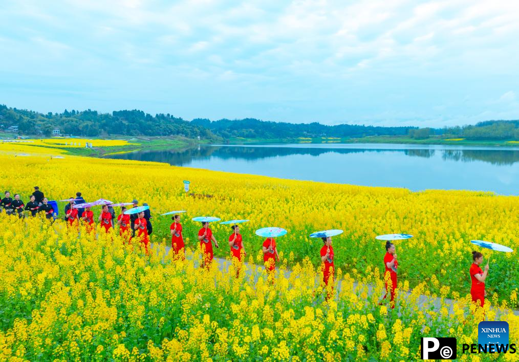 Flowers in blossom across China