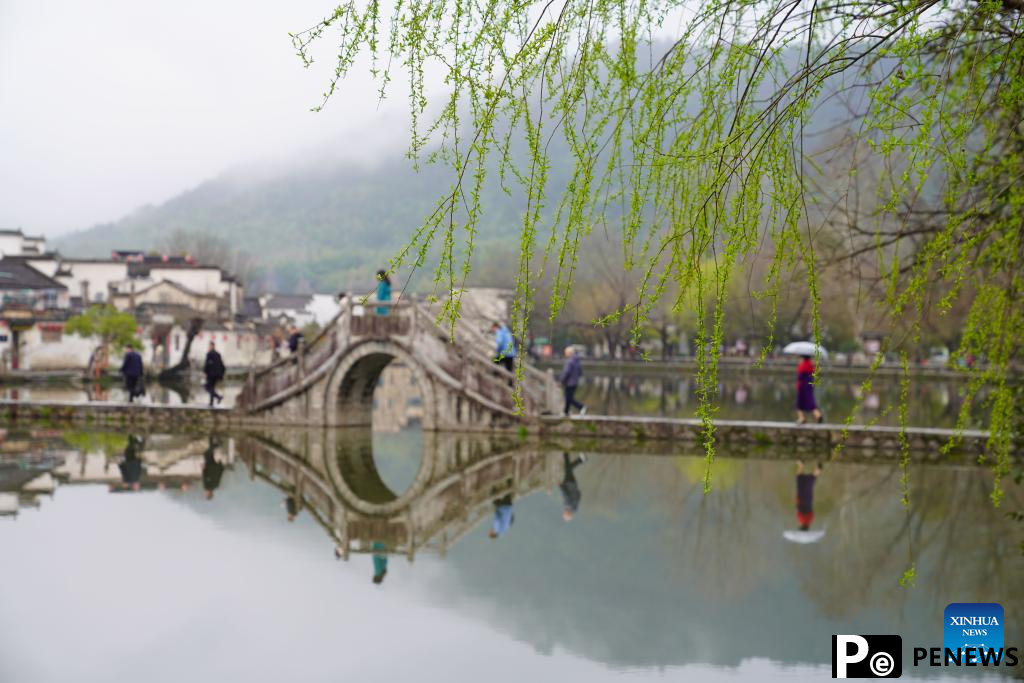 View of Hongcun Village in China